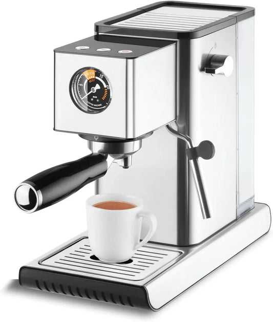 Machine à Expresso Catler 20 Bars avec Mousseur à Lait, Système Thermoblock et Buse Vapeur Brevetée