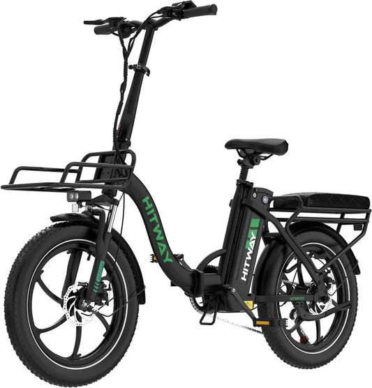 Vélo Électrique Pliant HITWAY BK6SL1, 250W, Longue Autonomie 150km, 7 Vitesses, Contrôle APP, Pneus 20', Batterie Amovible