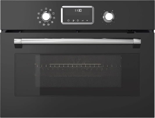 Micro-ondes Combiné à Air Pulsé, Noir Élégant, 500W