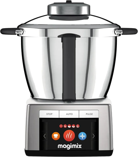 Robot Culinaire Magimix Expert XL 1800W avec Bol Inox 4,8L - 15 Programmes - Capacité Élevée - Fabriqué en France