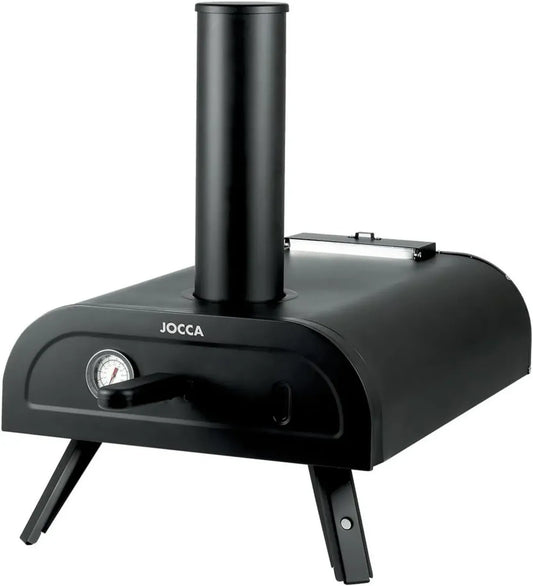 Jocca - Four à Pizza Portable à Granulés 450°C | Multifonction pour Pizzas, Viandes, Légumes | Compact 33 cm